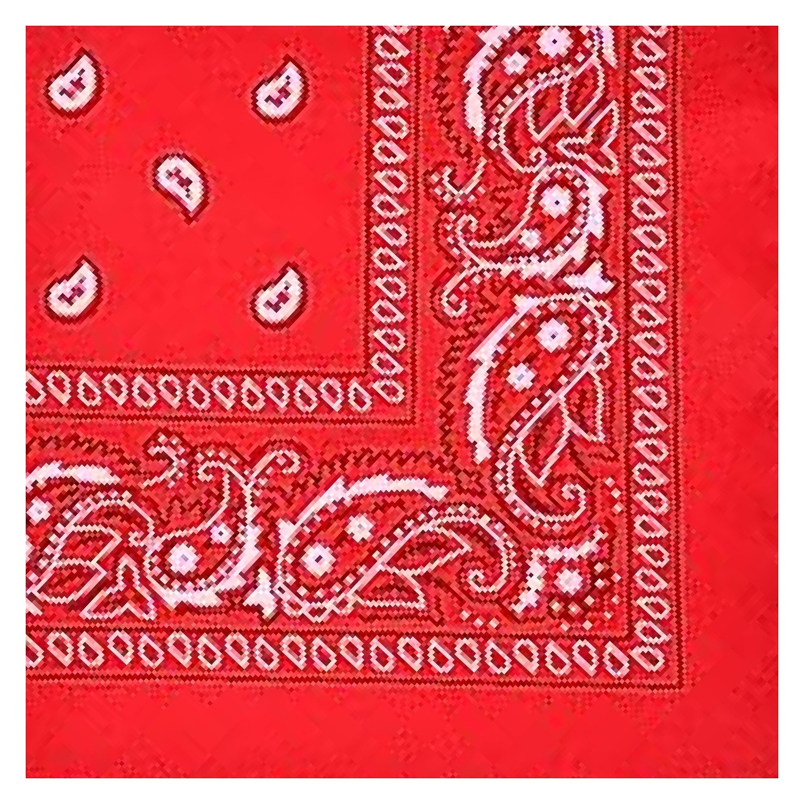 Lizzy Unisex Red | Bandana Multipack | 55X55cm, 100% Cotton | Paisley Print, Breathable, Soft, Fit | Versatile Headwear For Men & Women, Neck Scarf, Cycling, Festivals