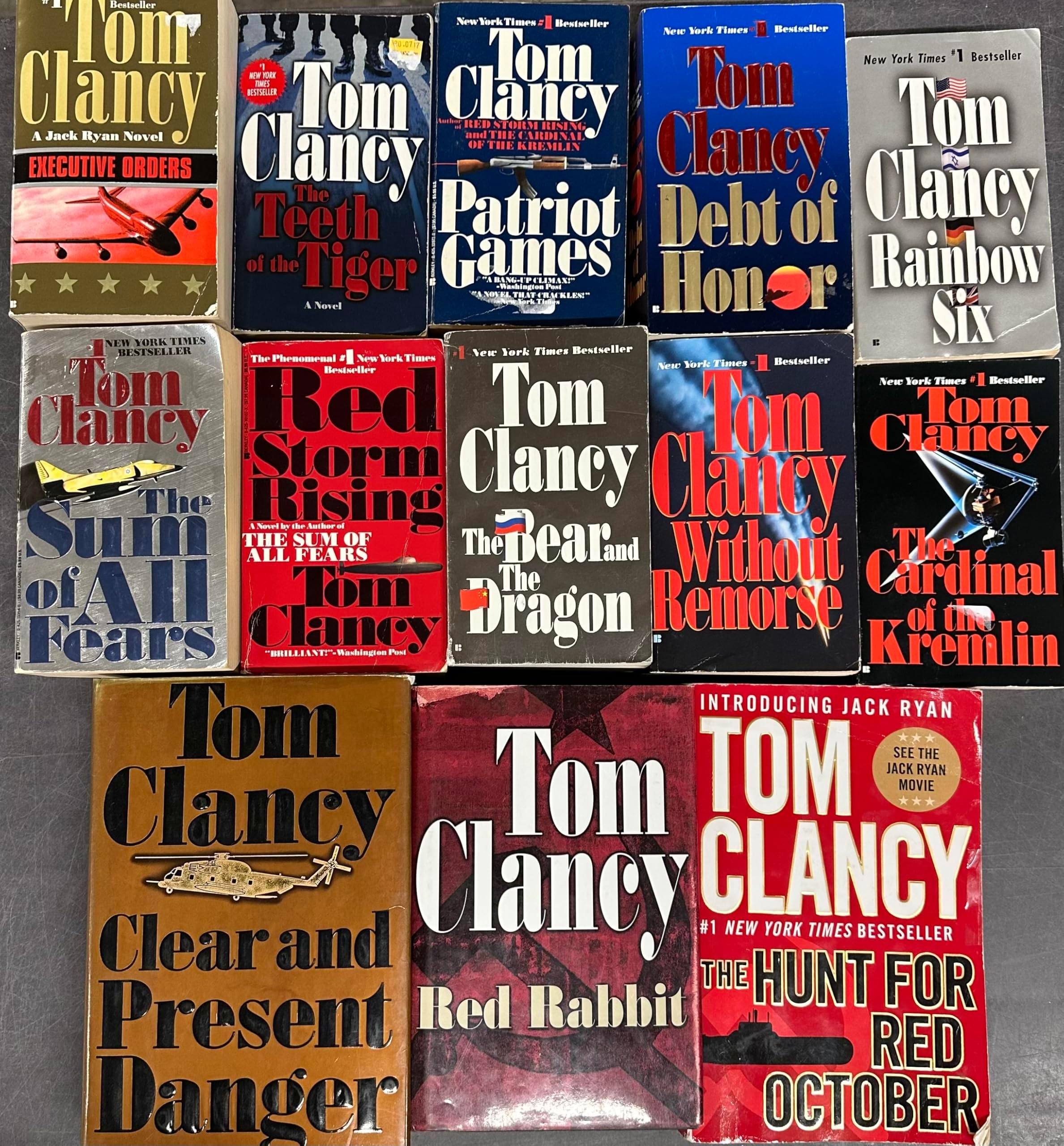 Jack Ryan Tom Clancy 12 Book Set Paperback โ January 1, 2000