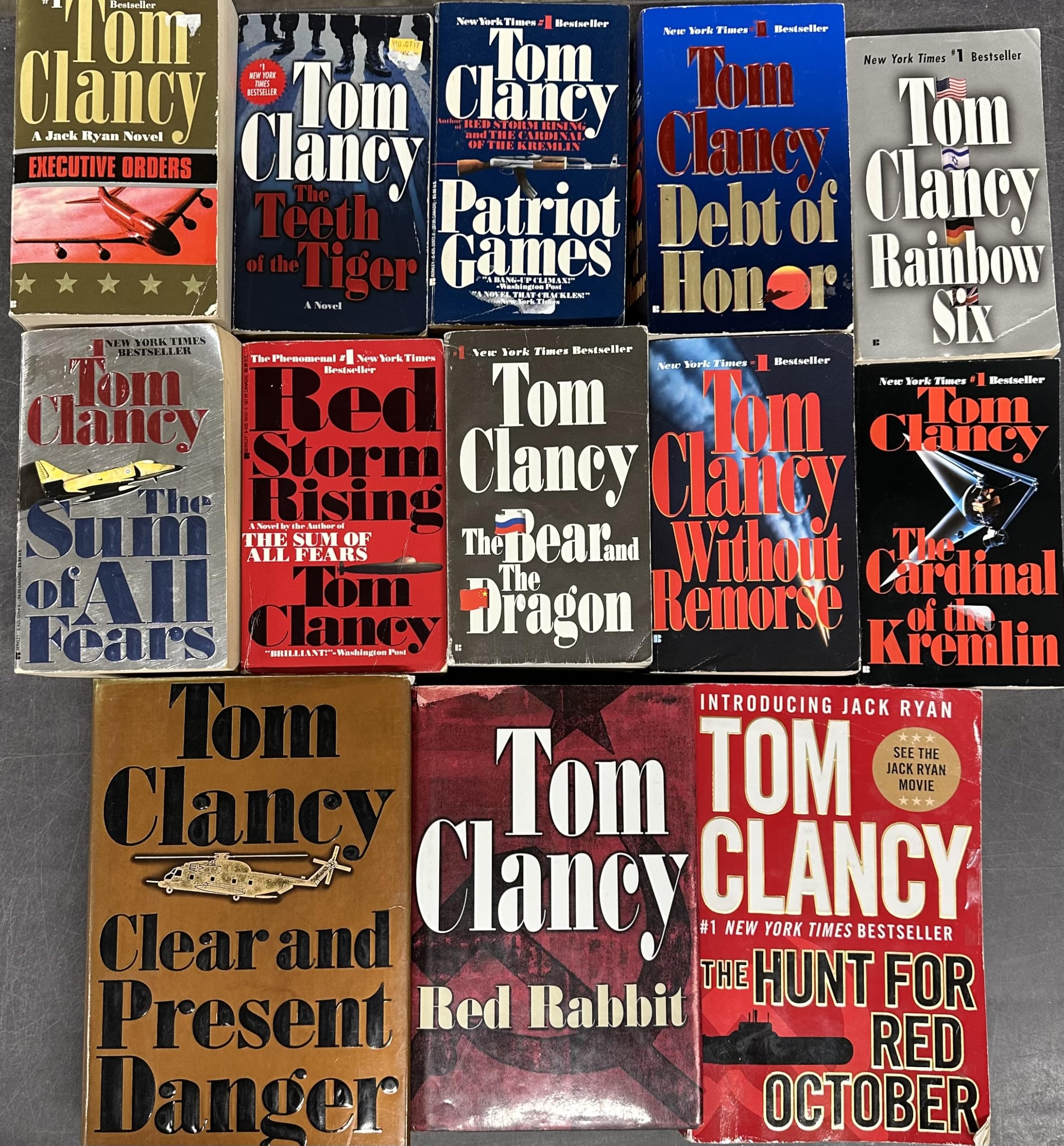 Jack Ryan Tom Clancy 12 Book Set Paperback – January 1, 2000