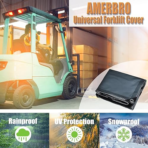 Miniatura 9 de Cubierta universal tintada transparente para carretilla elevadora  Protección UV para carretilla elevadora  Cubierta de toldo de lluvia para