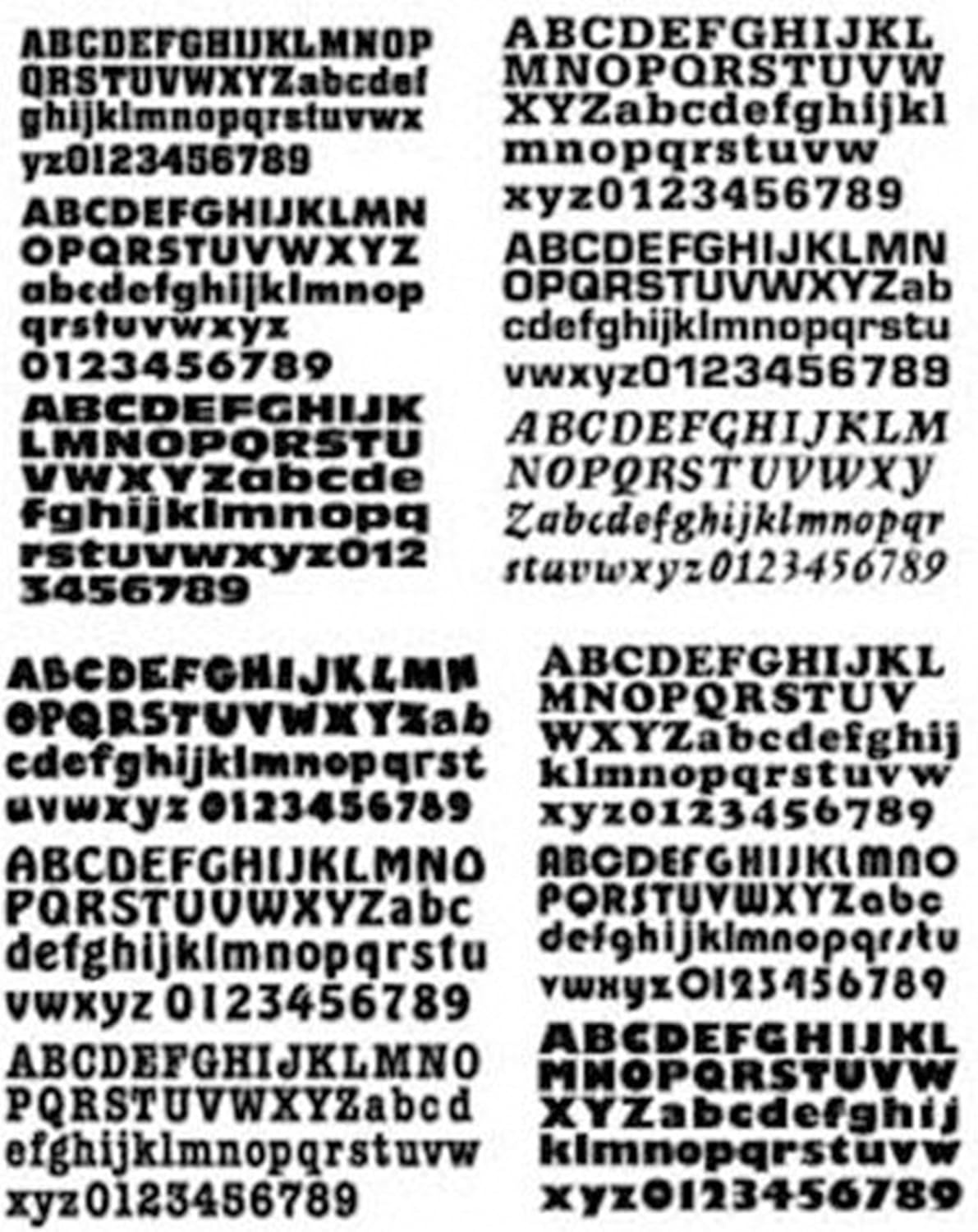 Woodcraft Project Paper Plan To Build Ultimate Alphabet Number Set - Material Not Included