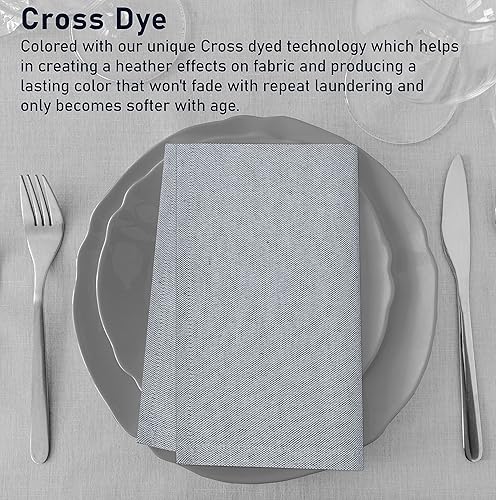 Miniatura 5 de Ruvanti Paquete de 12 servilletas de tela, servilletas de cena de 18 x 18 pulgadas, servilletas suaves y reutilizables, servilletas duraderas