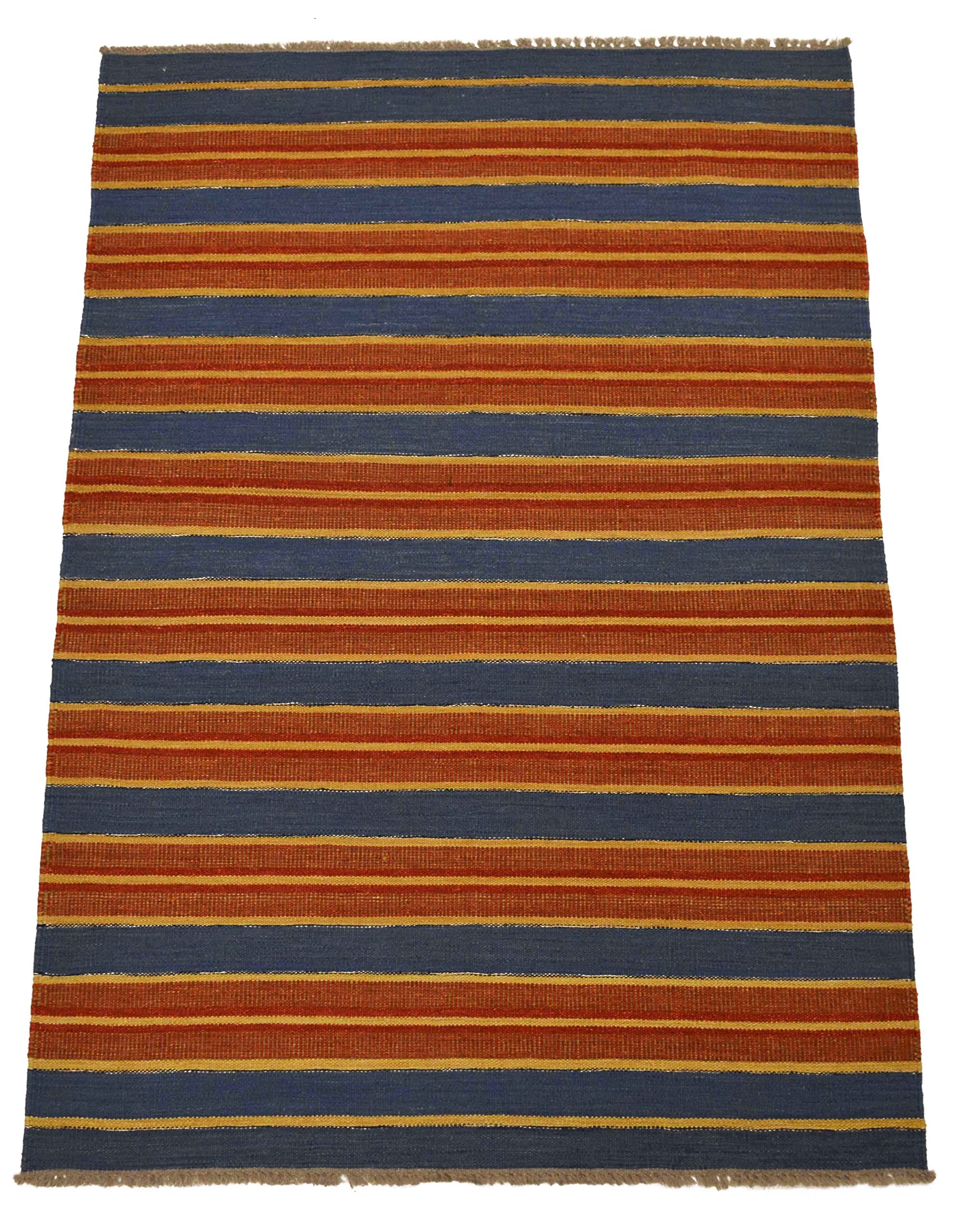 Tapis Kilim 04 Multi Stripe 140 x 200 cm anti-poussiere et facile a nettoyer