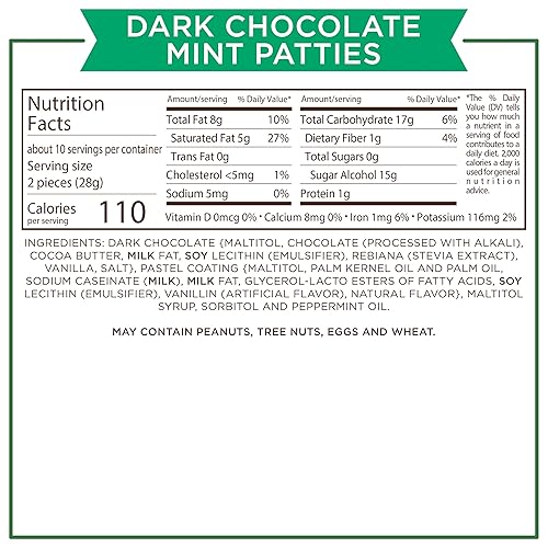 Miniatura 8 de Russell Stover Empanadas de menta sin azúcar con stevia bolsa de 10 onzas
