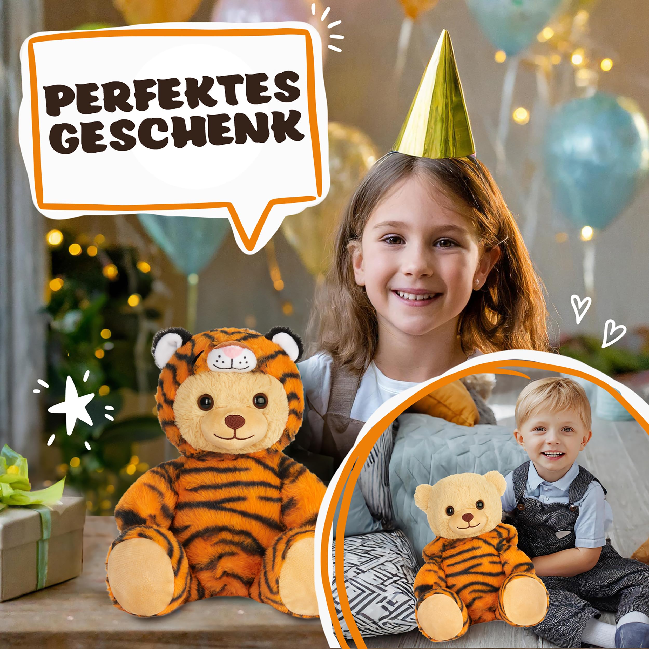 BRUBIES Teddy Im Affenkostüm – 25 Cm Plüschtier Mit Abnehmbarer Kapuze, Kuschelweich