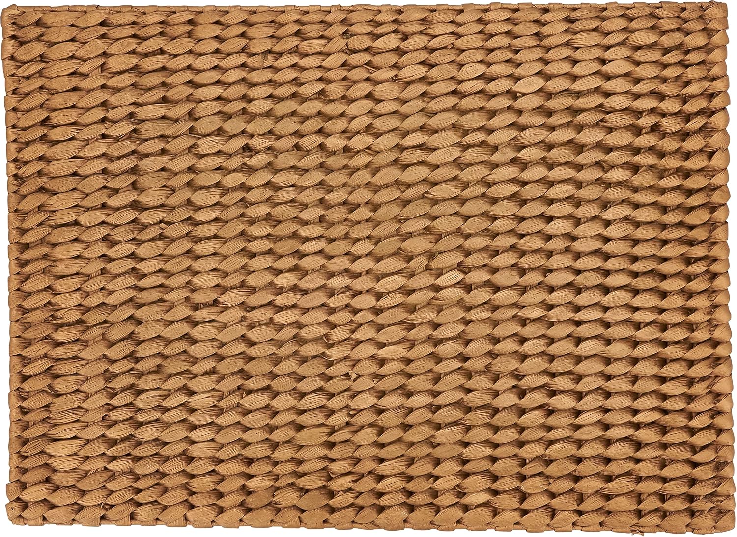 SARO LIFESTYLE Gold Woven Water Hyacinth Placemat - 15" Round, 4 Ct.