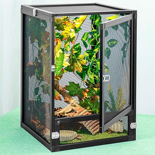 13 Gal Detachable and Foldable Reptile Butterfly Cage Terrarium, 360°
