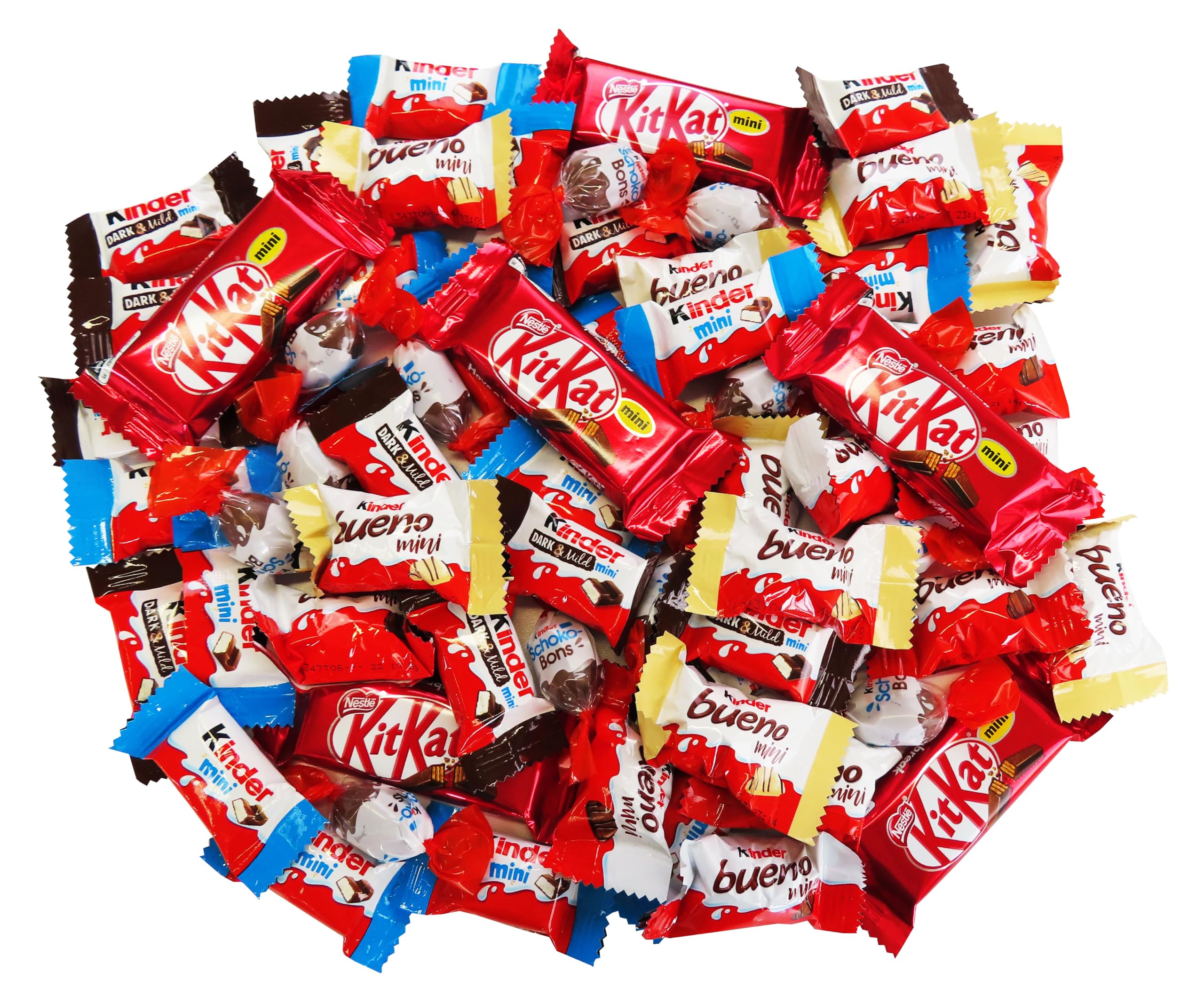 CAPTAIN PLAY Mix de Dulces y Chocolatinas en Formato mini, 210 Piezas en Paquete individual, para Cumpleaños de Niñoscon con 6 Niños, Bolsa con 937g