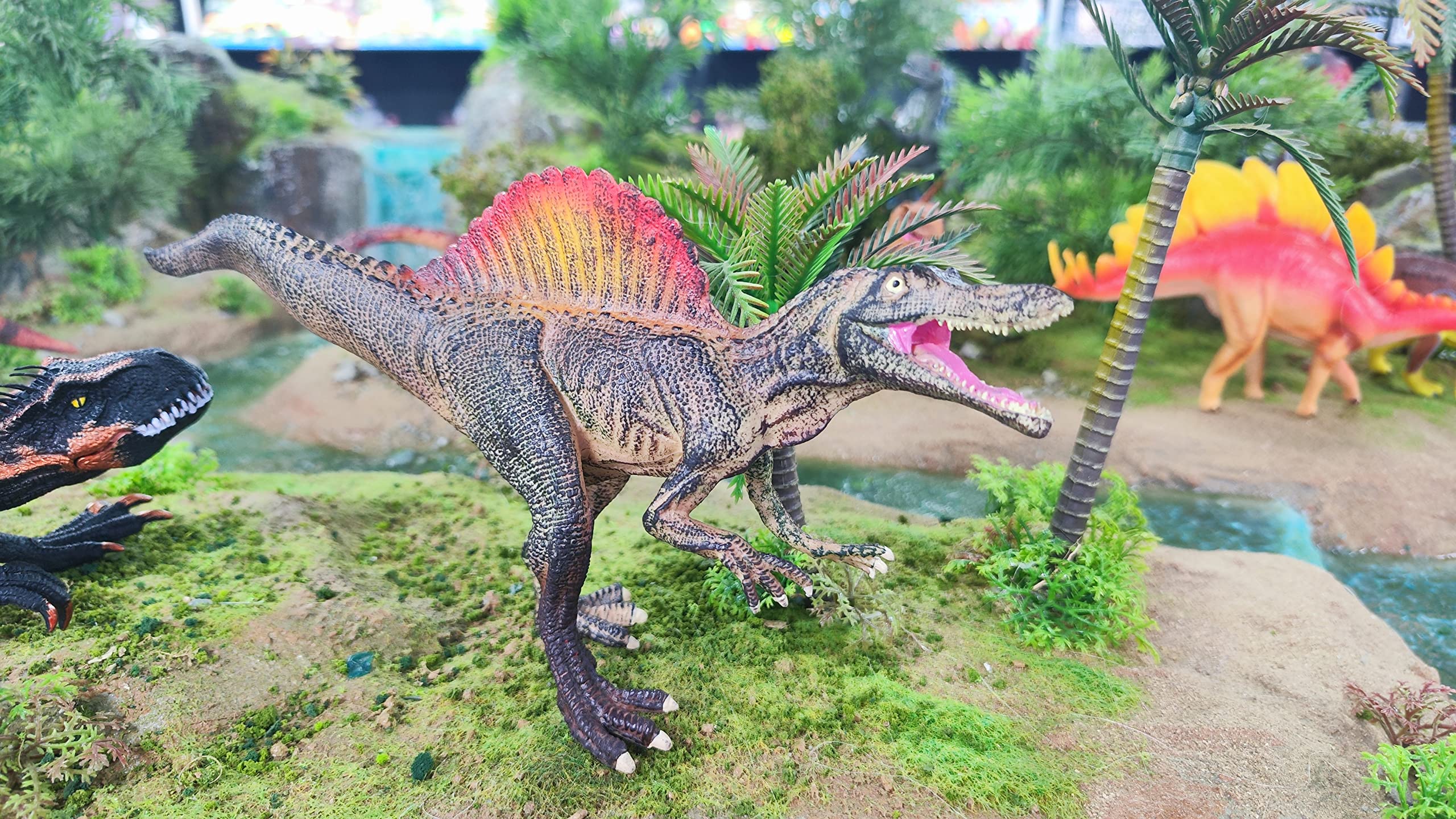 Zappi Co Figurka dziecięca Spinozaura, zabawka w postaci dinozaura (27 cm długości) Realistyczna szczegółowa kolekcja dinozaurów, figurki akcji