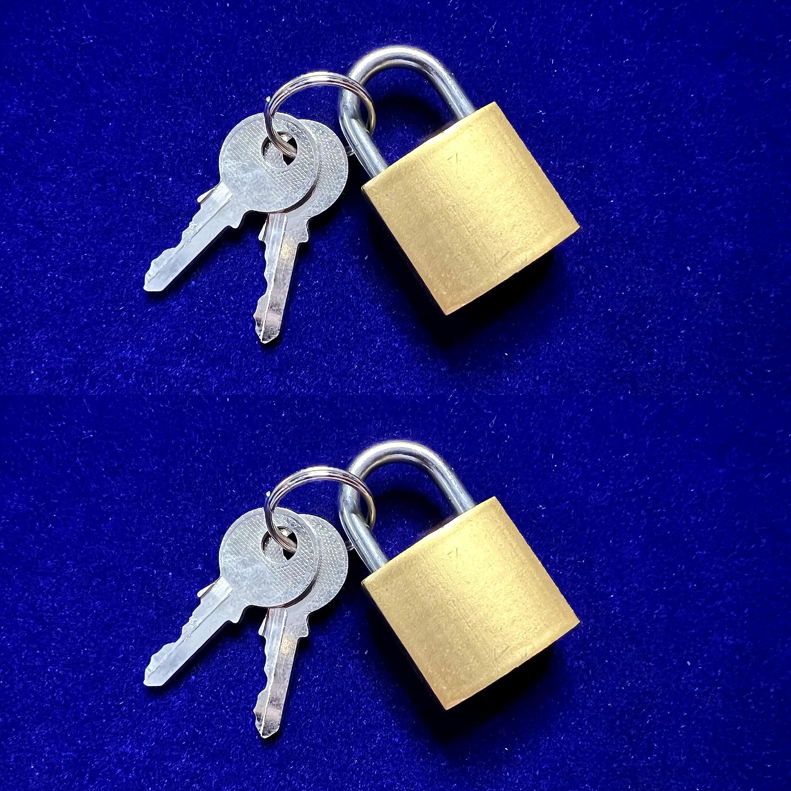 Shyam Sarowar Small Brass Polished Padlock 25 mm - Pack of 2