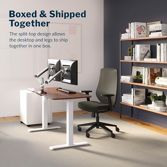 Vari Essential Electric Standing Desk 48x24 Hazel Wood