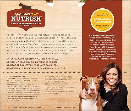 Miniatura 4 de Rachael Ray Nutrish Alimento húmedo natural prémium para perros tinas de 8 onzas