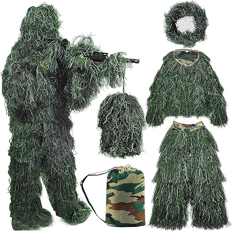 5 in 1 Kids Ghillie Suit