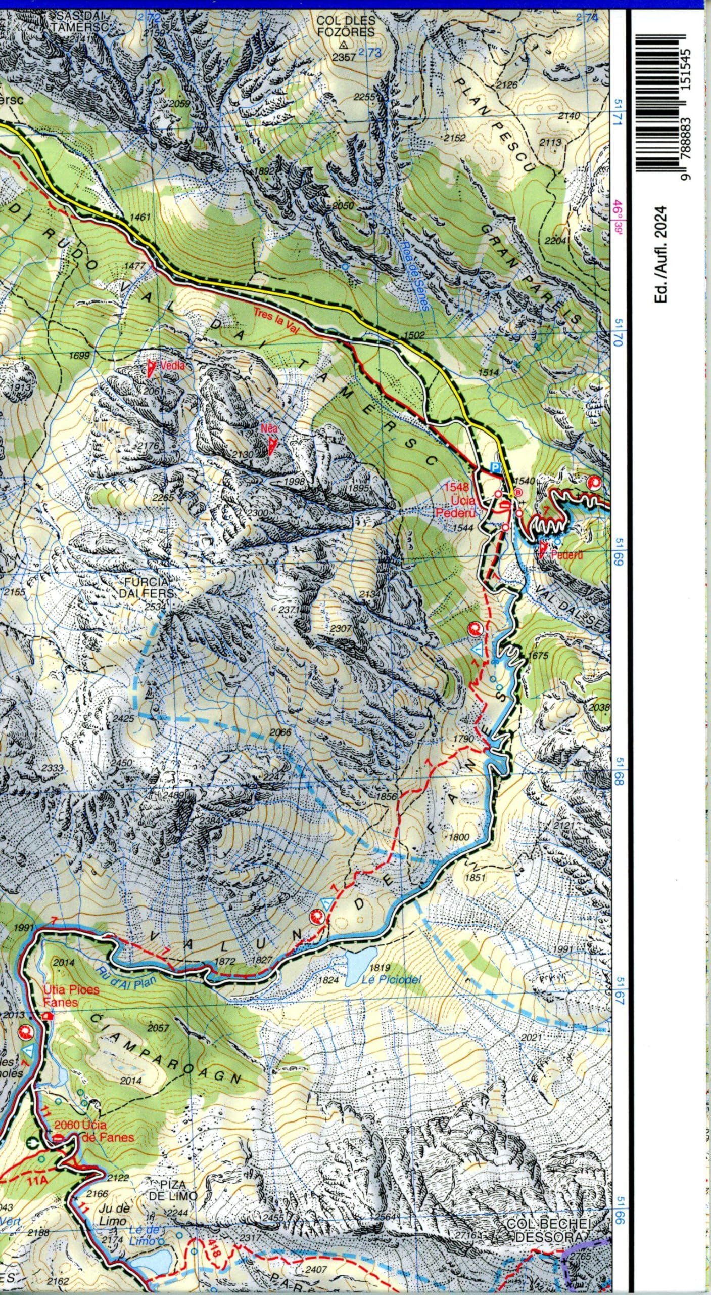 07 Alta Badia - Arabba Marmolada: 1:25000 (Carte topografiche per escursionisti, Band 7)