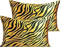 Vista 86 de NTBAY - Fundas de almohada de satén para cabello y piel, fundas de almohada sedosas de lujo con cierre de sobre.