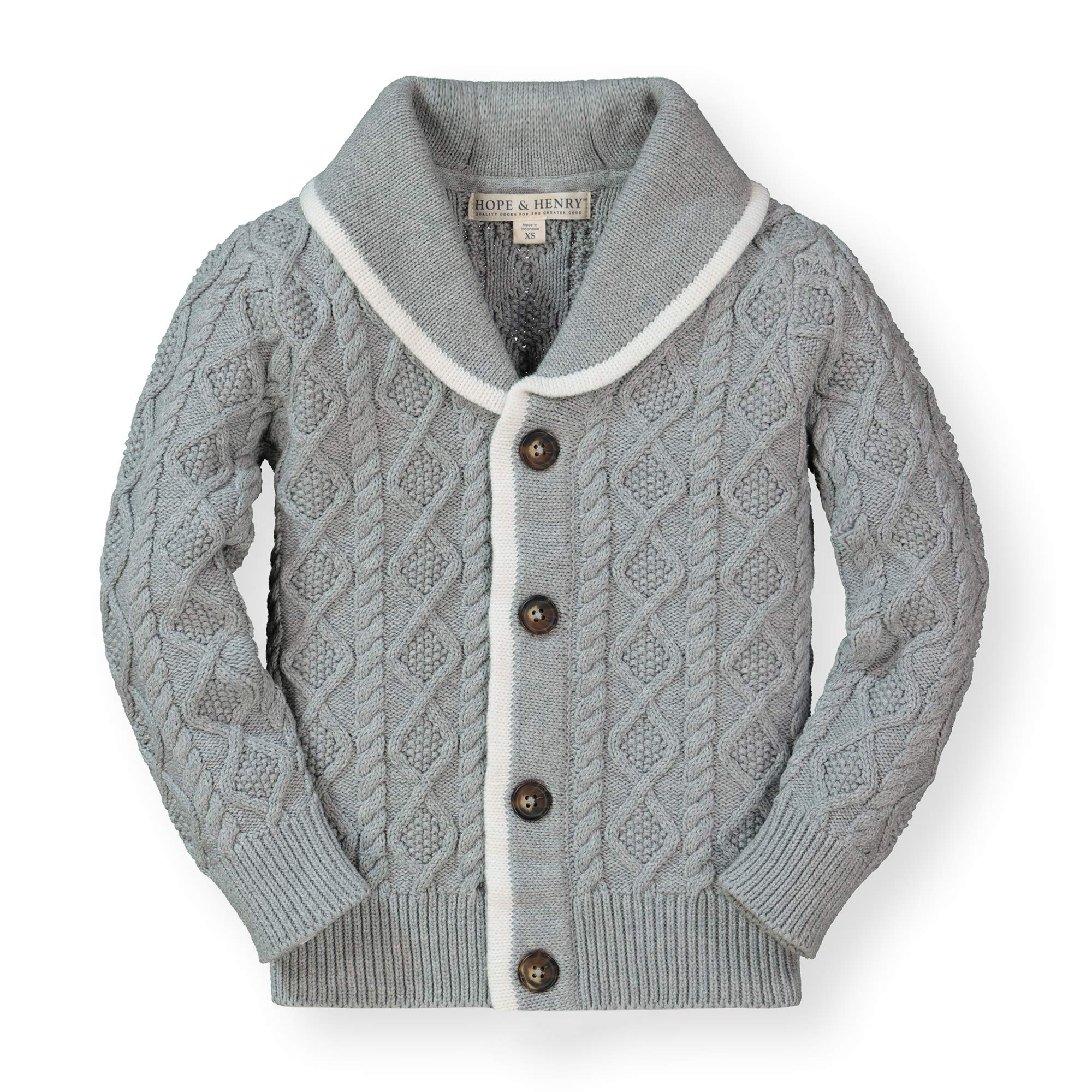 Hope & HenryBoys' Shawl Collar Sweater Cardigan
