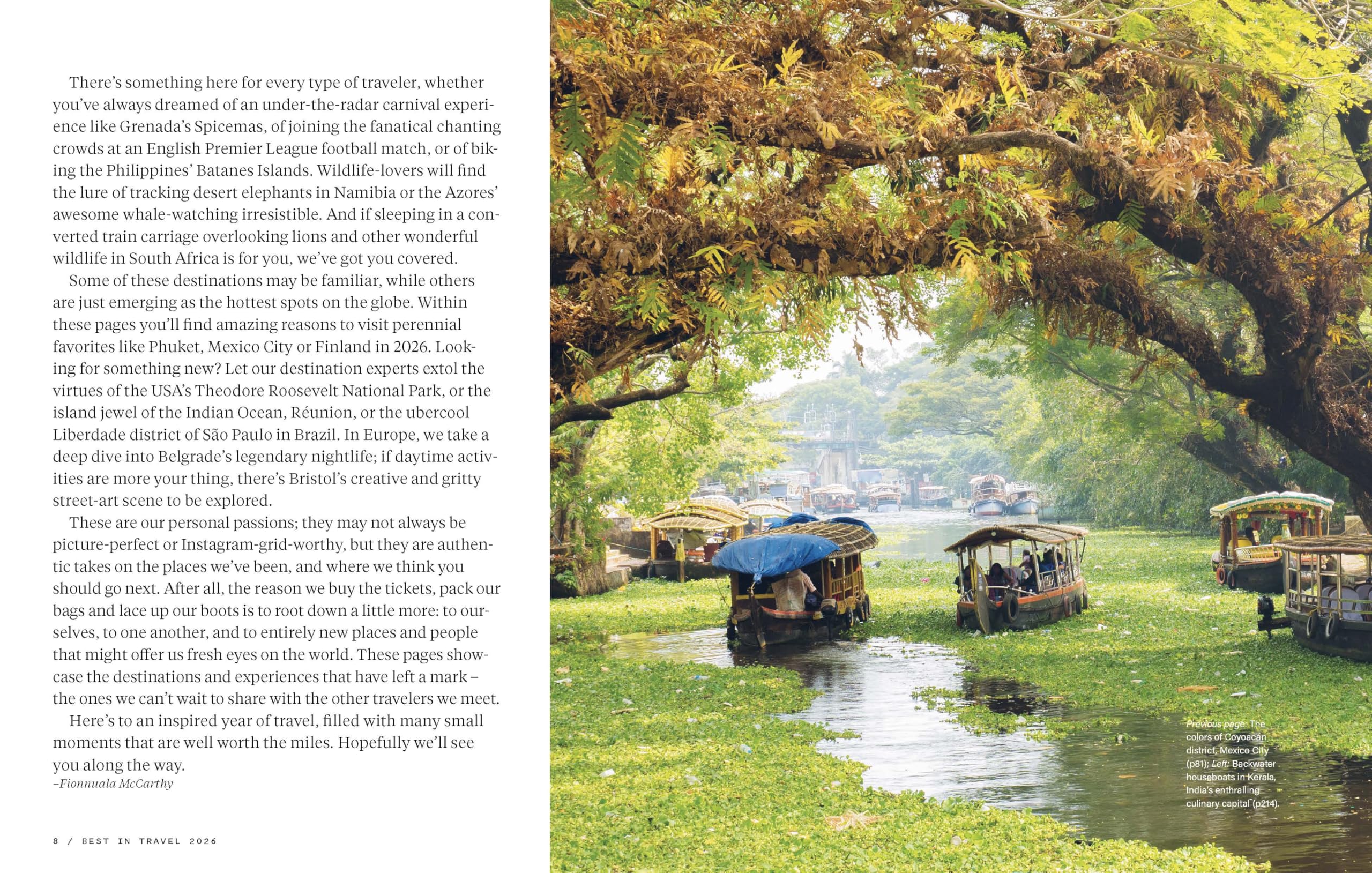 Lonely Planet's Best in Travel 2026 -anglais-: A Year's Worth of Travel Inspiration | Brand New Top 25 Places & Experiences | Trip Planning Tips & Advice