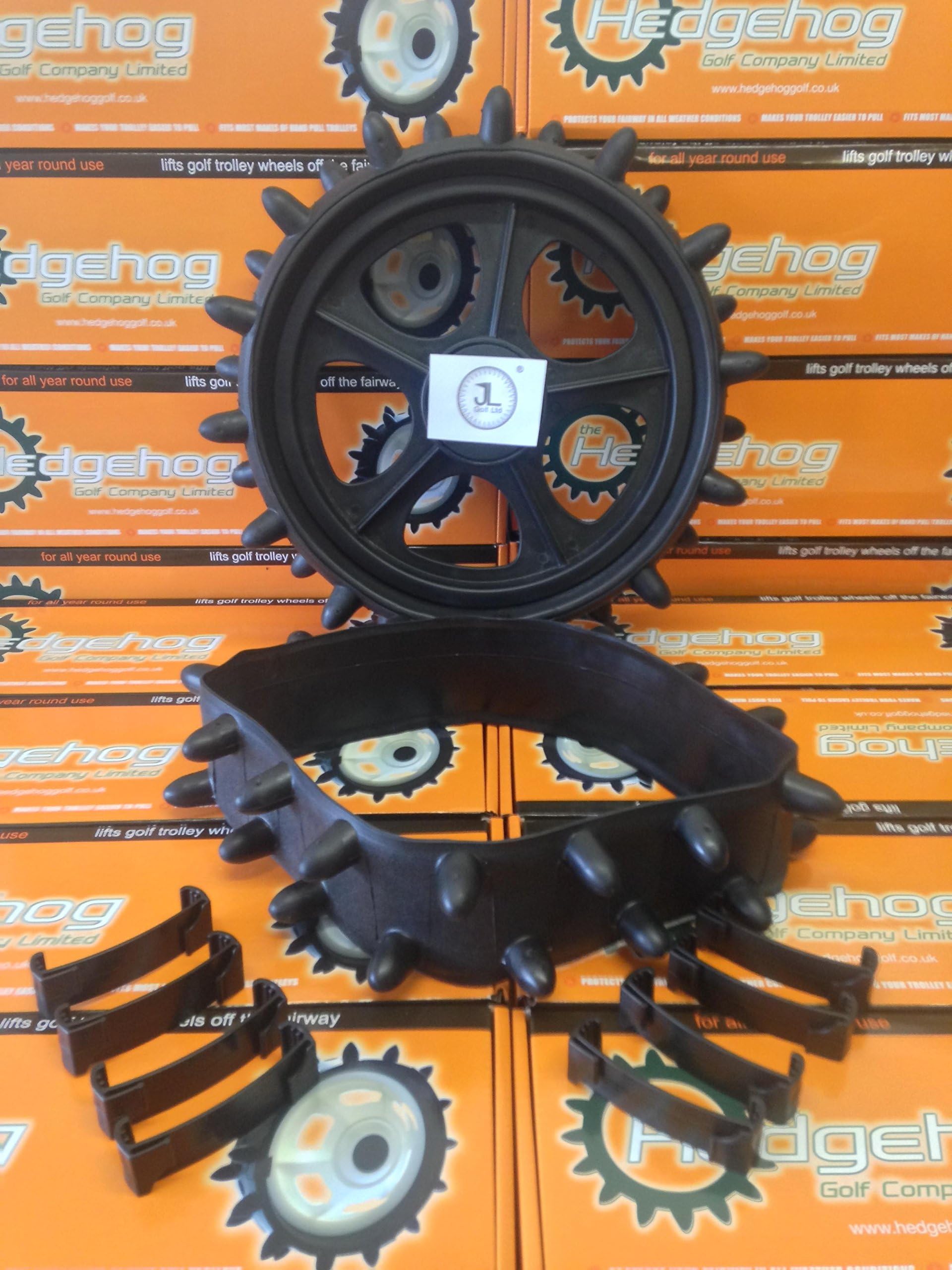 Golf Hedgehog Winter Trolley wheel covers studded tyres fits 9-10 inch