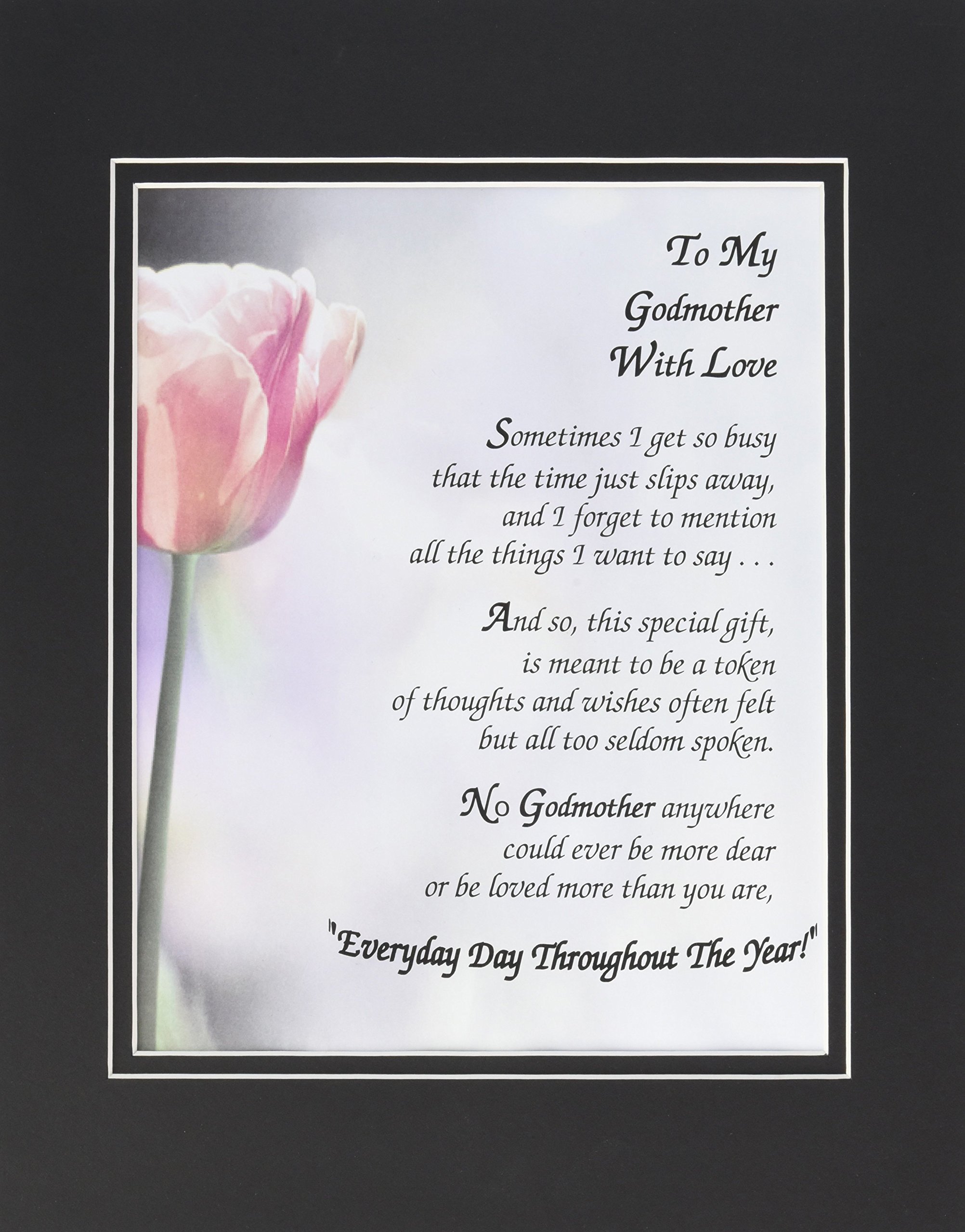 "Me And My Godmother Love You To The Moon" Photo Frame - 4x6 Engraved Wood Frame