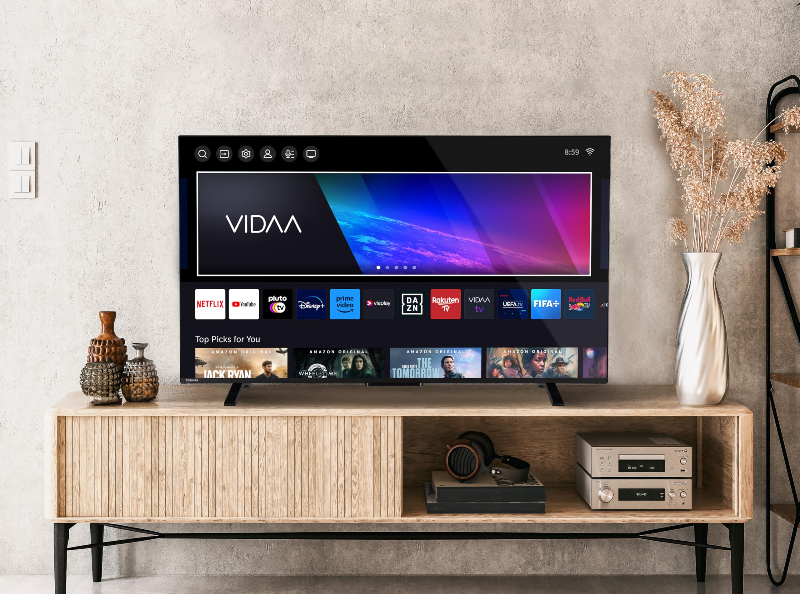 Toshiba Smart VIDAA 55UV2363DA 4K TV LED 55 Pollici - Dettaglio