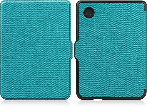 Miniatura 2 de Slimshell - Funda ligera de piel sintética para Kobo Clara 2E 2E de 6 pulgadas, color claro, 6 pulgadas, color celeste