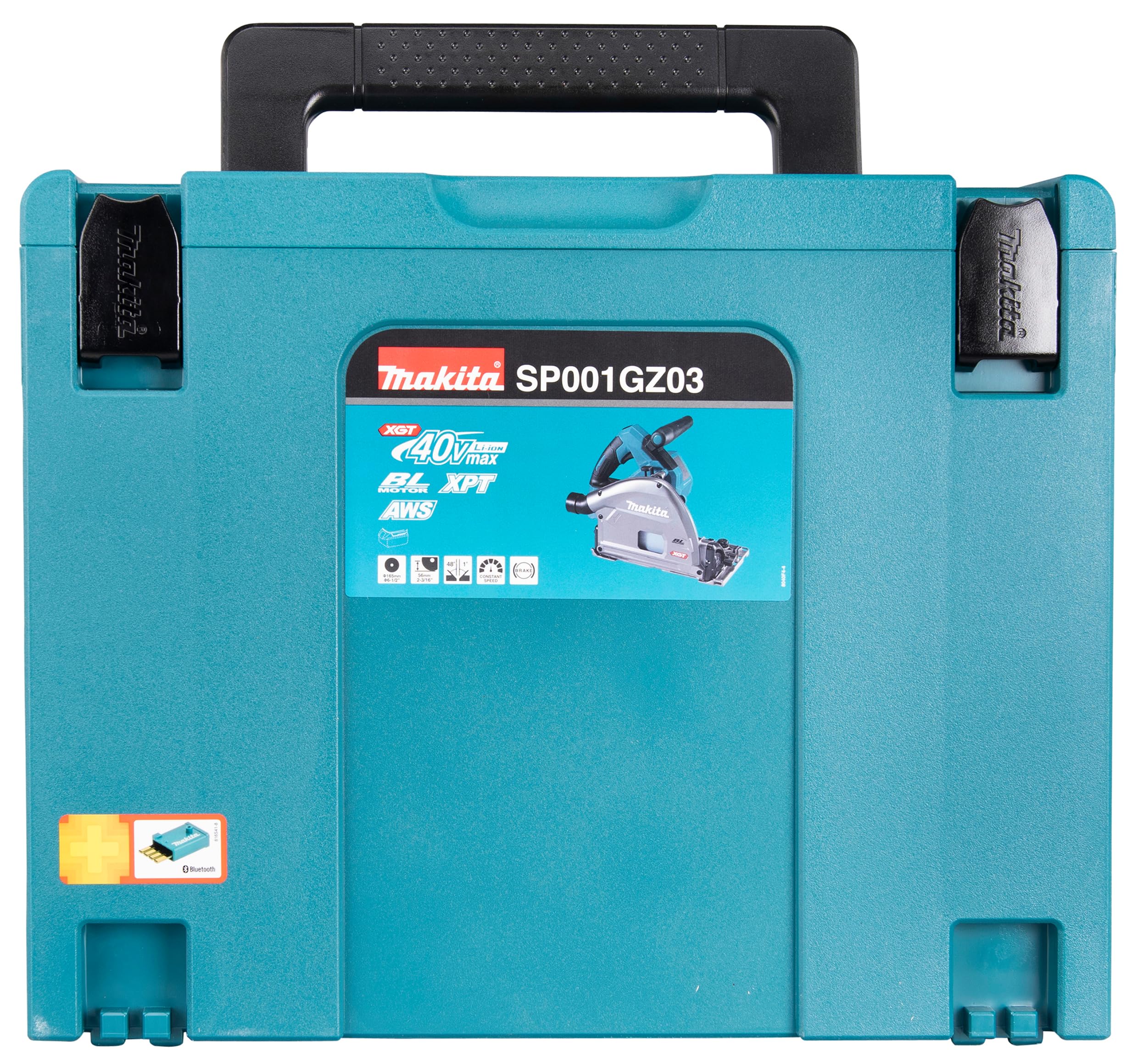 Scie plongeante 165 mm XGT 40V (Produit seul) avec puce bluetooth en makpac - MAKITA SP001GZ03