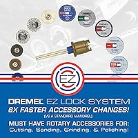 Vista 9 de Dremel EZ725 - Juego de accesorios de herramientas rotativas multiusos de 70 piezas con kit de almacenamiento, EZ-Lock y tambor EZ para cambios
