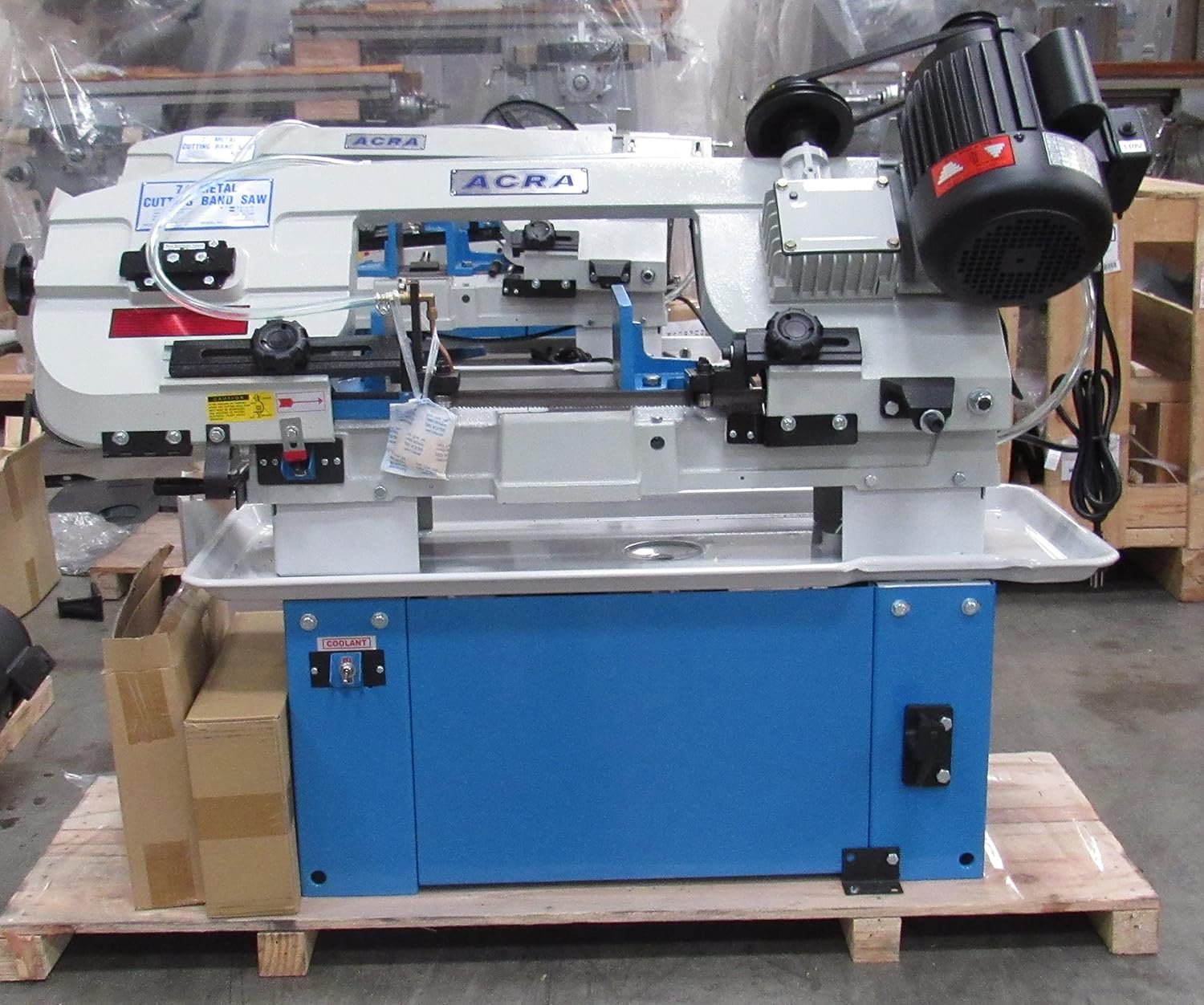 ACRA New Acra 7'' x 12'' Horizontal Step Pull Metal Cutting Bandsaw