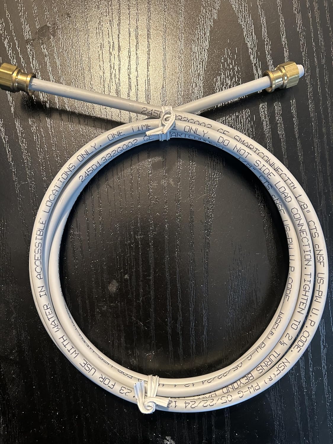 GE Refrirator Water Line Installation Kit with 8-Ft Tubing, Compression Fittings, Ice Maker Hose Kit for Fridge Water Line Repair