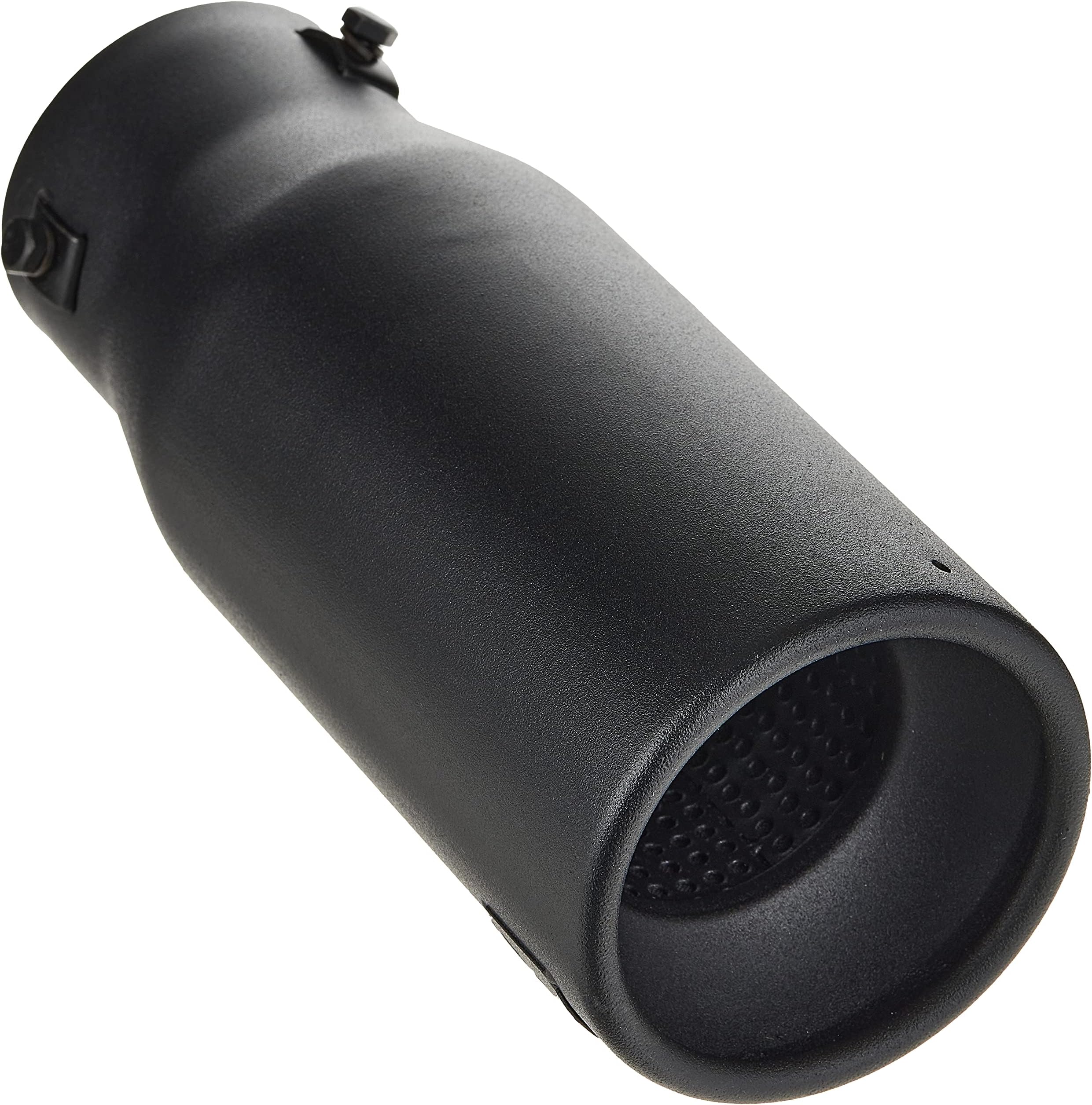 DC Sports Ex-1011B Performance Bolt-On Resonated Muffler Tip With Clamps And Adapters For Universal Fitment On Most Cars, Sedans, And Trucks - Matte Black Powdercoat