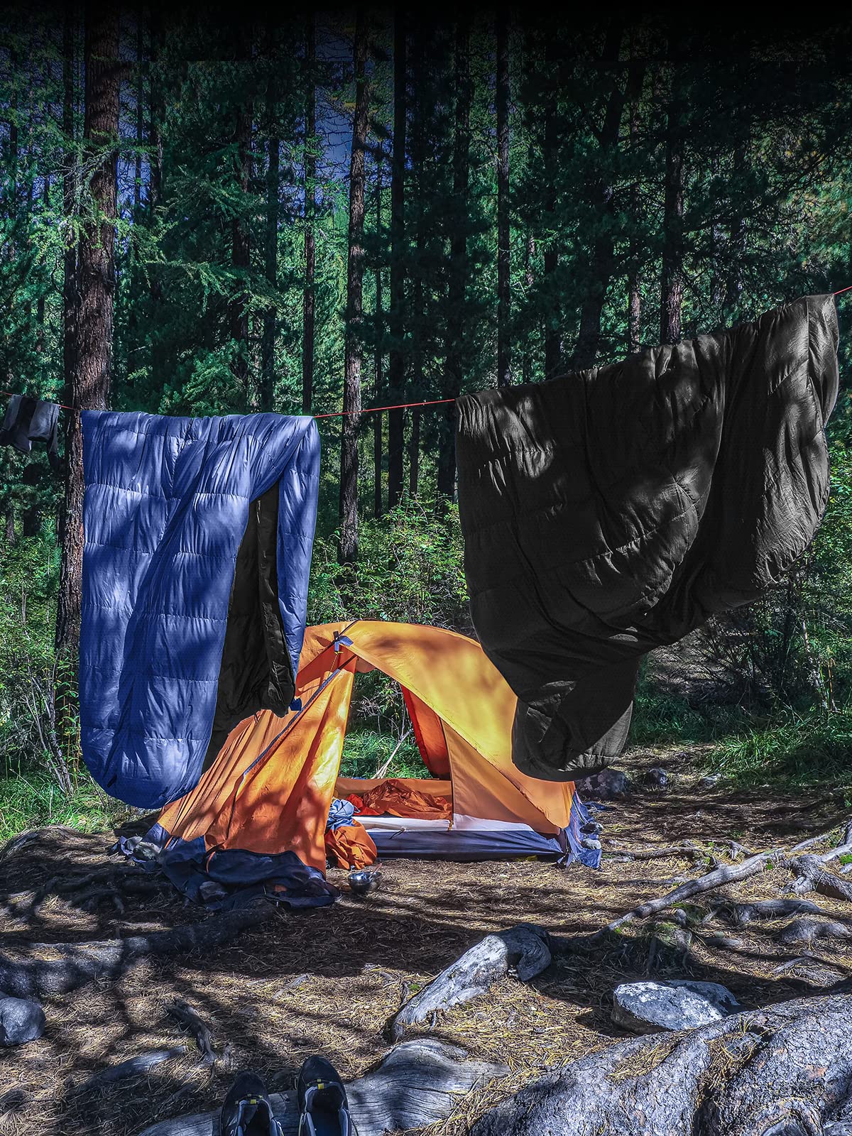 Forceatt Saco de Dormir -7°C~20°C 4 Estaciones(210x80CM/1.8KG~2.4KG) Saco de Dormir Compacto para Adultos, Saco de Dormir Invierno a Prueba de Agua y Desgarros,Lgrande para Camping y Senderismo.