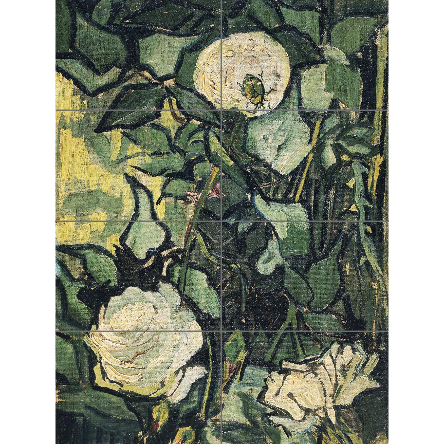 Artery8 Vincent Van Gogh Roses XL Giant Panel Poster (8 Sections)