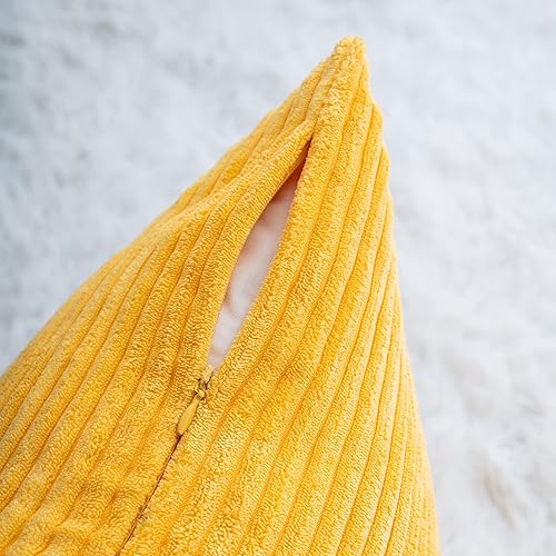 Miniatura 6 de Demetex Juego de 2 fundas de almohada de pana rectangular suave de 12 x 20 pulgadas, fundas decorativas para sofá, dormitorio, fiesta, 12 x 20