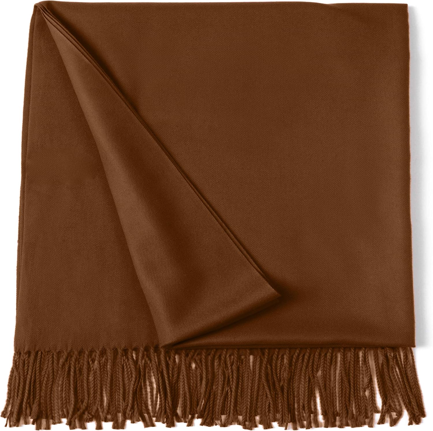 CJ Apparel Thick Solid Color Tassels Design Cotton Blend Shawl Seconds Scarf Wrap Stole Throw Head Wrap Pashmina New image 3
