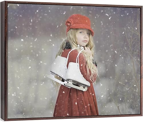 Convierte tus fotos favoritas en impresionantes obras de arte (marco flotante marrón oscuro, 16 x 20 pulgadas) personalizadas y personalizadas con