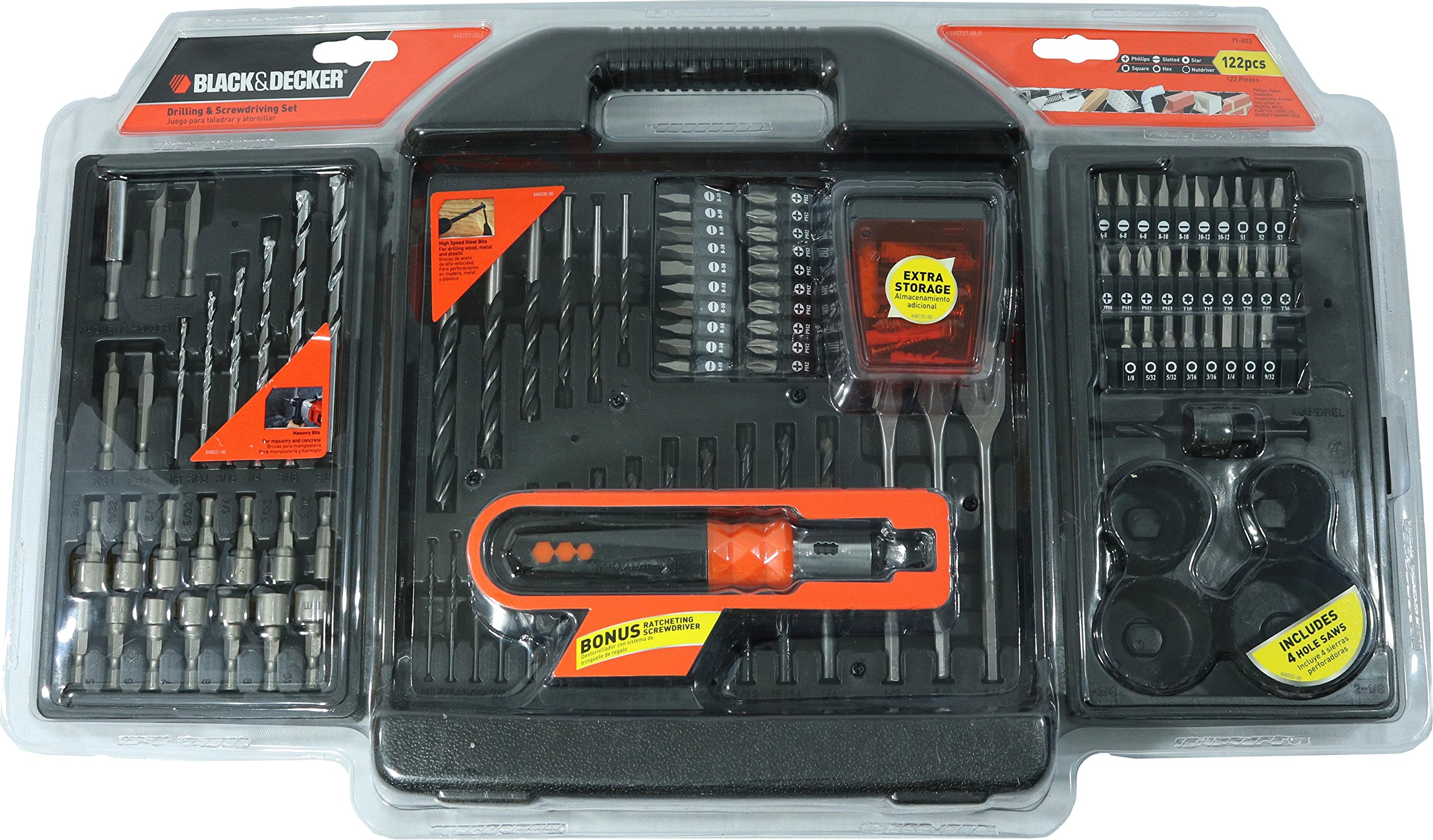 Amazon.co.jp: Black & Decker 71-622 ドリル&ドライブビットセット