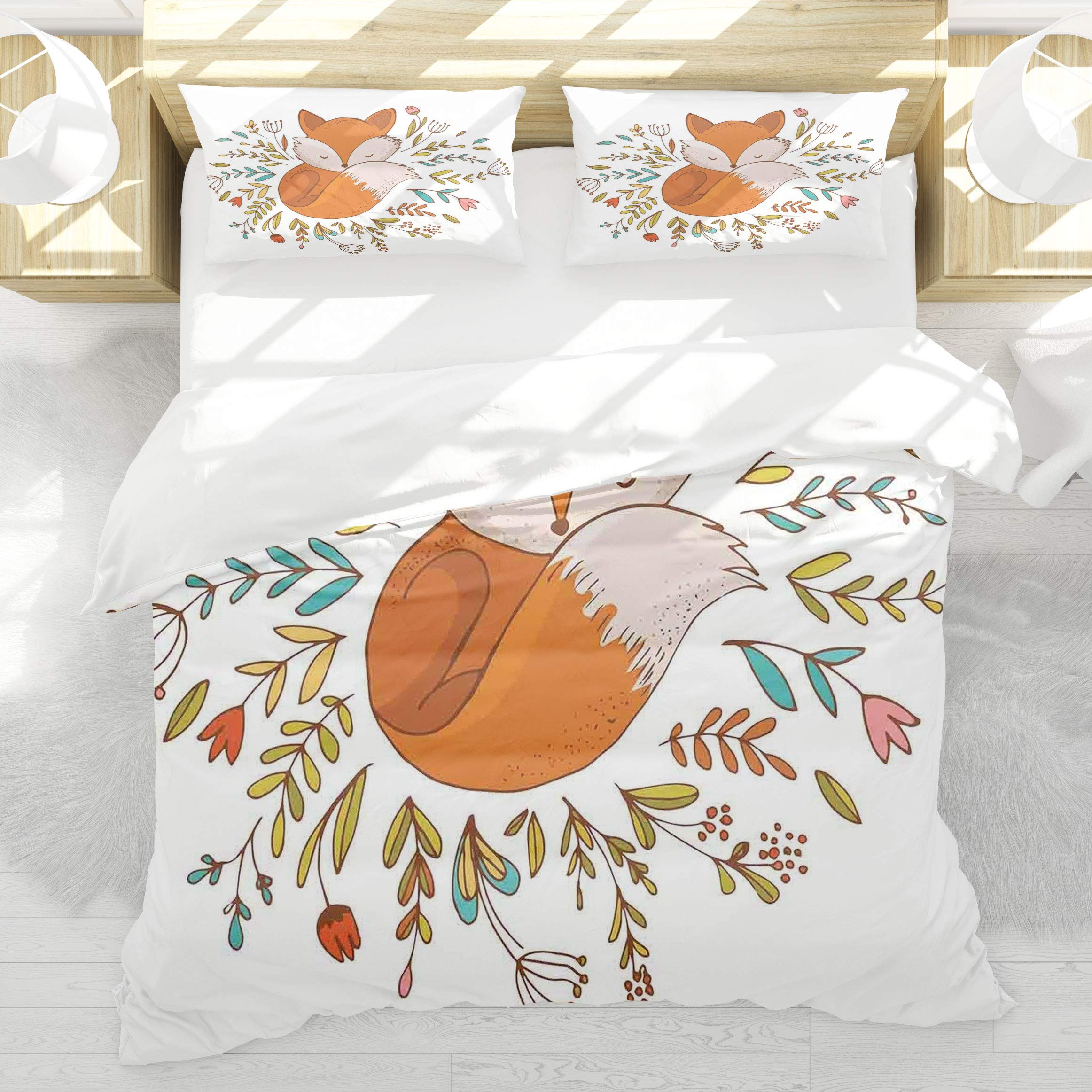 Housse de couette 220x240cm pour lit double pour un sommeil réparateur sans plis