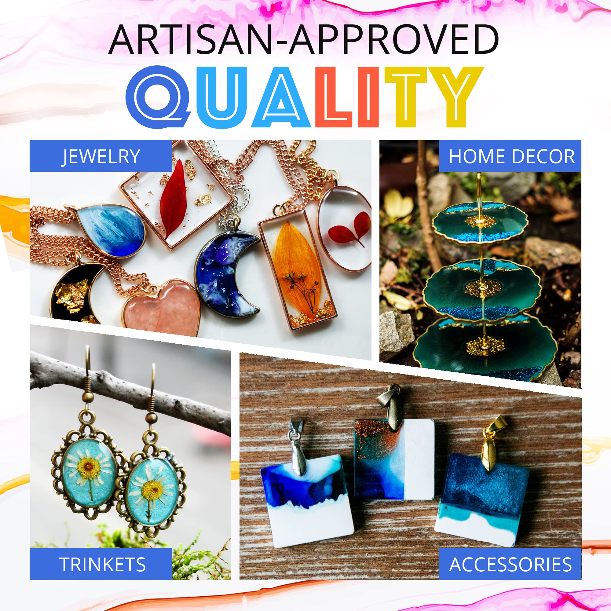 Craft Resin Epoxy Resin Kit Crystal Clear Resin Art Casting for