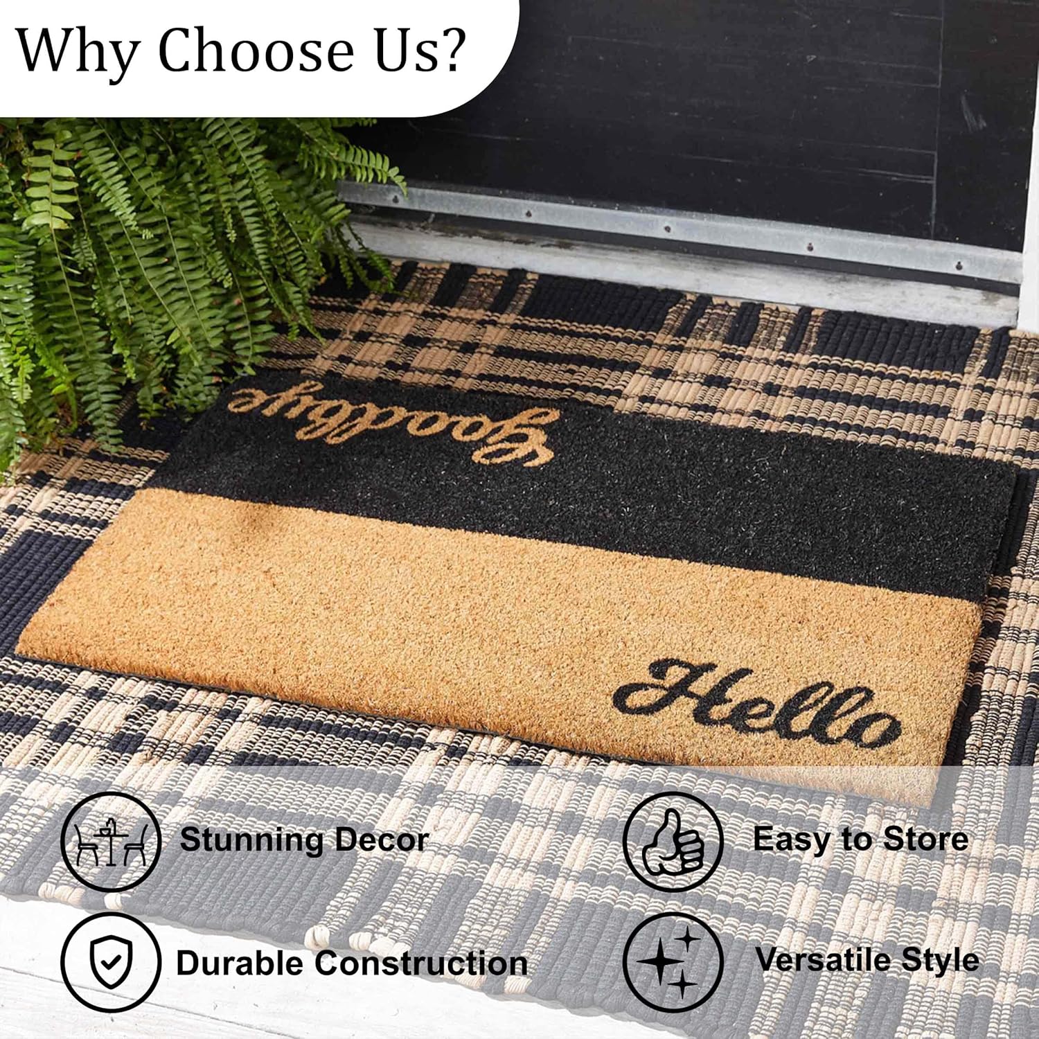 Park Designs Hello, Goodbye Doormat 1'6''x2'6''