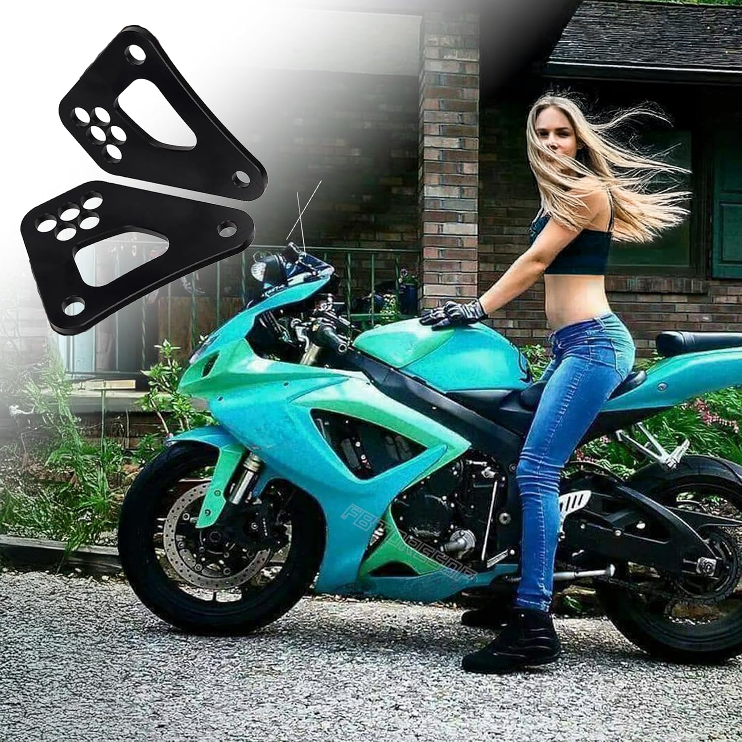 Lowering Link for GSX‑R 600/750 (2011–2025) – Drop Seat 0.5–2.5" to Feel Planted & Confident, Strong Steel, Bolt‑On Install