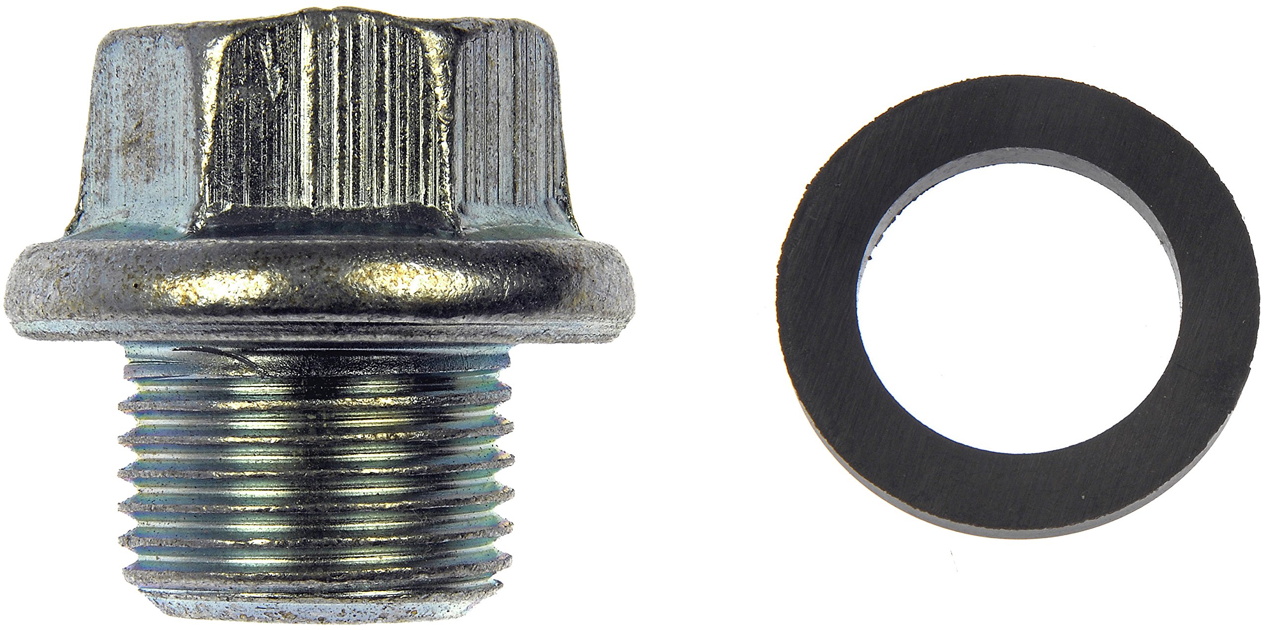Dorman 65220 Oil Drain Plug Standard M18-1.50, Head Size 19Mm Compatible with Select Models - Dorman Engine Oil Drain Plug 65220 - OIL DRAIN PLUG - Oil Drain Plug Standard M18-1.50, Head Size 19Mm - Oil Pan Drain Plug - This replacement engine oil drain plug is a direct replacement for a damaged or worn original equipment drain plug, precisely matching the thread pitch to ensure a quality seal. - Chrysler 1985-82, Dodge 1986-71, Plymouth 1986-76, Subaru 1973-72, Toyota 1992-74 - Oil Drain Plug Standard M18-1.50, Head Size 19Mm