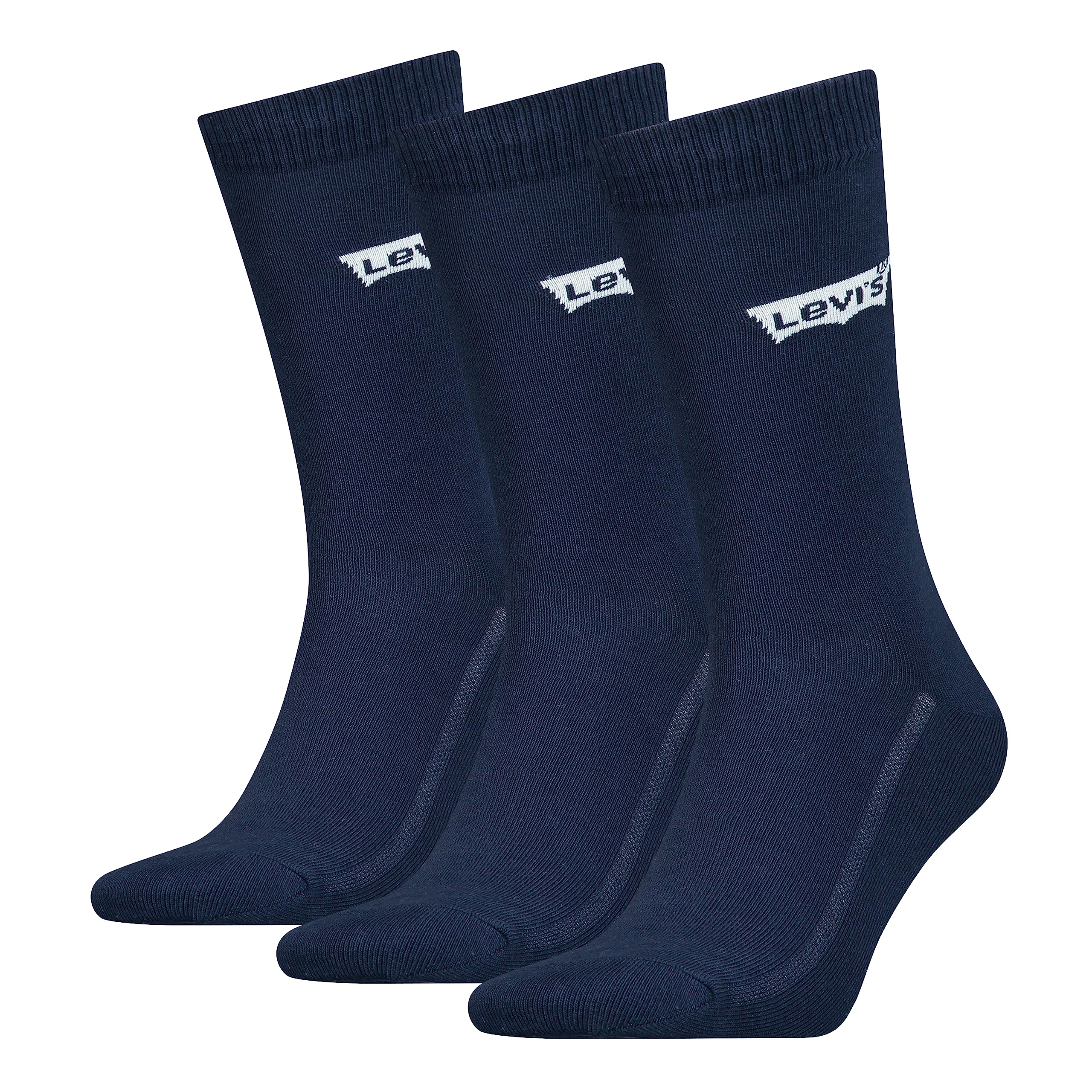 Levi's Unisex Recycled Cotton Regular Sock, Navy, 43/46