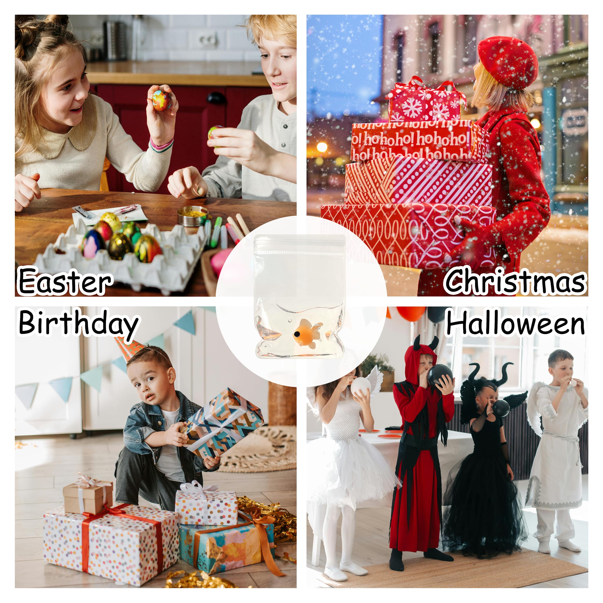 ZTATU Cute Animals Taba Squishy Fidget Toys for Kids & Adults - Fairly Soft Squeeze Toys Fish Fufu Squishy Kawaii Squishies - Party Favors Stress Relief Toy for Classroom, Office, Desk Accessory