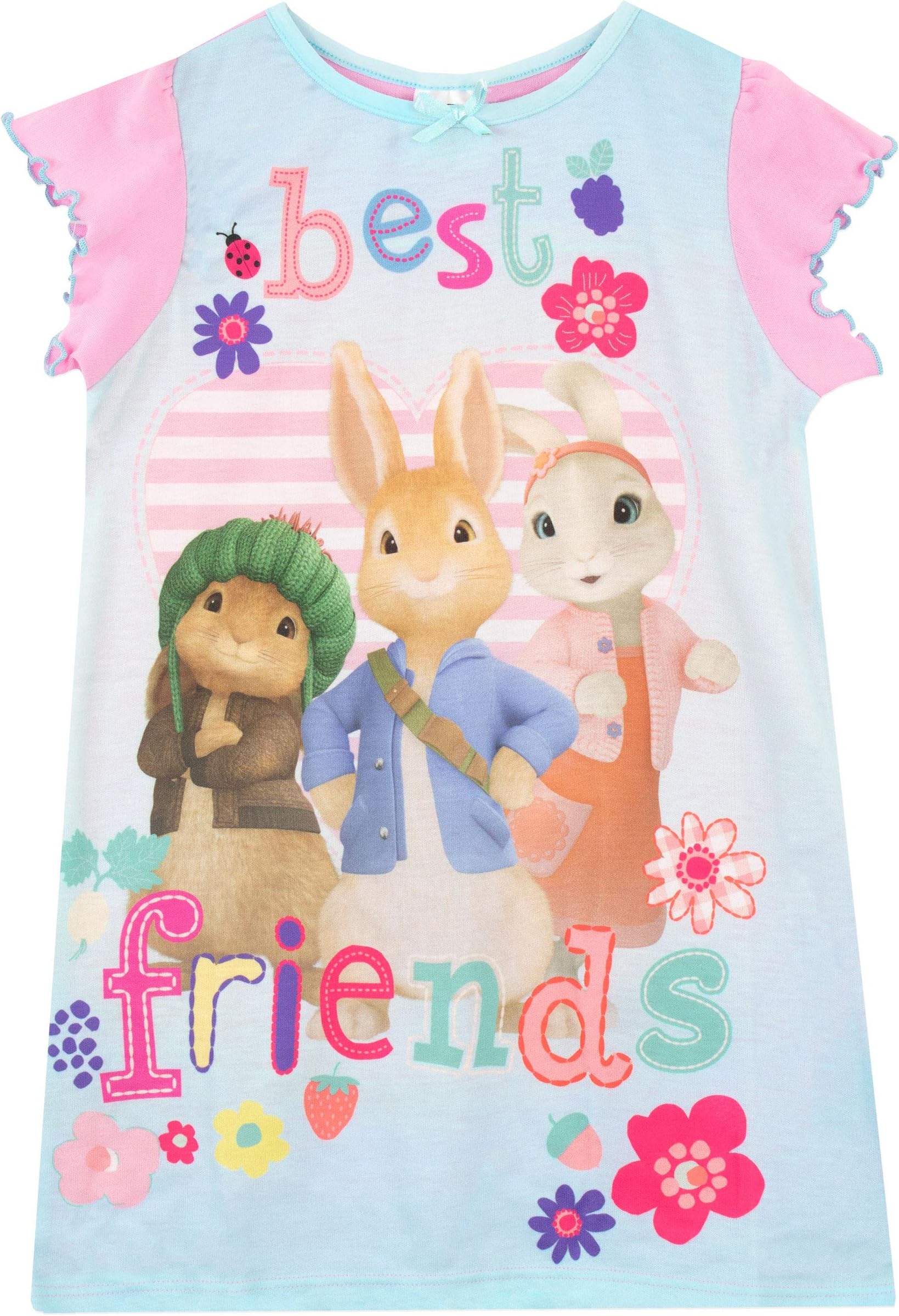 Peter Rabbit Girls Beatrix Potter Nightdress Multicoloured Age 2 to 3 Years