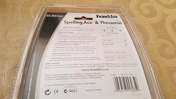 Franklin SA-206 Spelling Ace with Thesaurus