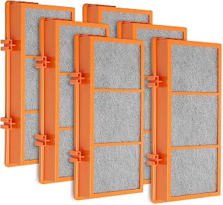 DerBlue 6pcs Smoke Grabber Filter Replacement Filters Compatible with Holmes AER1 Filter,Replacement 30AS-U4R,3-in-1 True Activated Carbon Air Filter