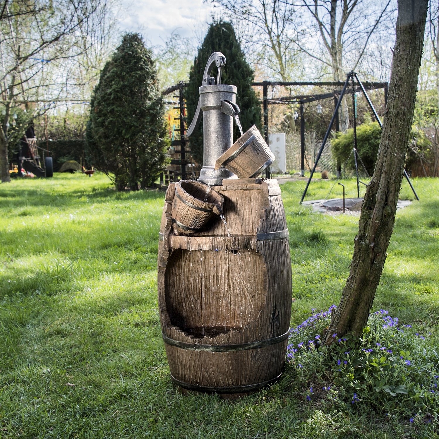 Köhko Gartenbrunnen mit Regenfalleffekt Dölitz 13014 Springbrunnen Wasserspiel