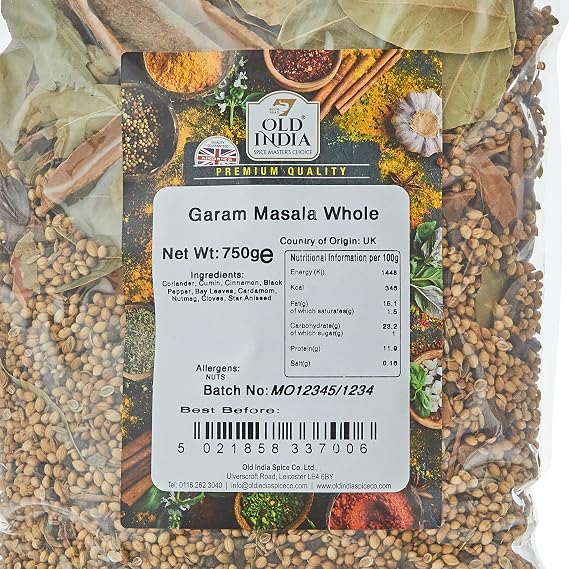 Old India Garam Masala Whole 750 g