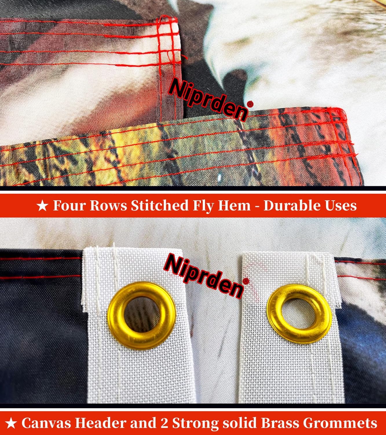 American Bald Eagle Flag 3x5 Ft 3Ply Double Sided We The People 1776 Flag for 4th of July Memorial Day Patriotic Flags Independence Day Outdoor Indoor Decorate - Image 4