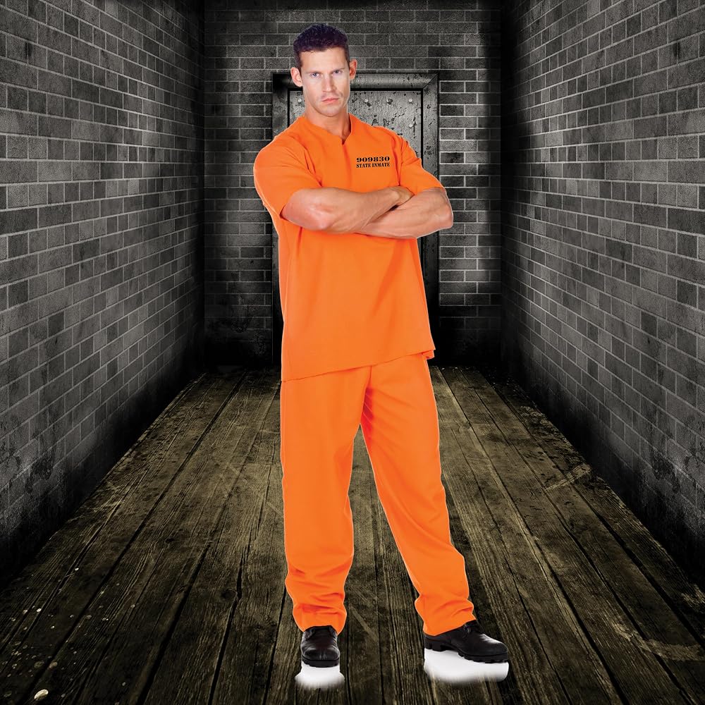 Amazon.com: UNDERWRAPS Public Offender Inmate Costume Small Orange
